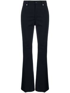 Mm6 Maison Margiela pinstriped flared tailored trousers