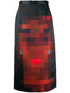 Marni pixelated print skirt