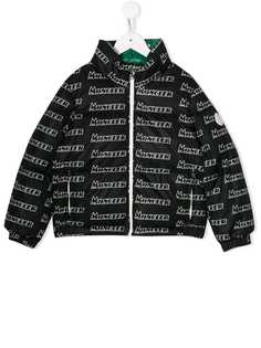 Moncler Kids logo print padded jacket