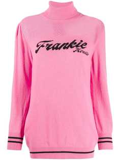 Frankie Morello logo knit longline jumper