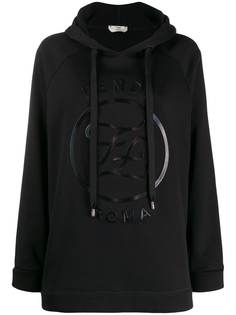 Fendi FF Karligraphy embossed hoodie