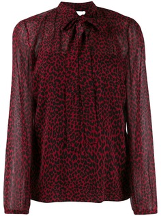 Red Valentino leopard print blouse