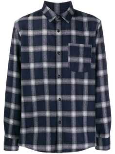 A.P.C. checked wool blend shirt