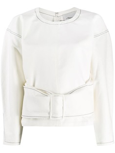 3.1 Phillip Lim Twill belted pullover top