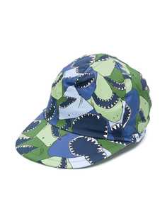 Il Gufo shark print baseball cap