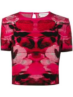 Alexander McQueen intarsia knitted top
