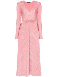 Rotate плиссированное платье миди