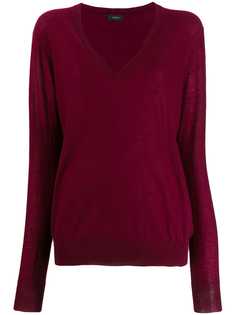 Joseph ribbed V-neck jumper