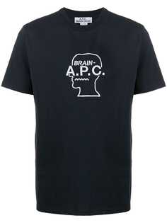 A.P.C. x Brain Dead logo print T-shirt