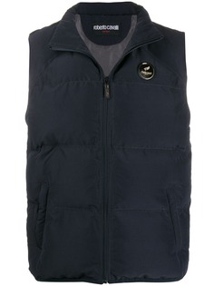 Roberto Cavalli logo patch gilet