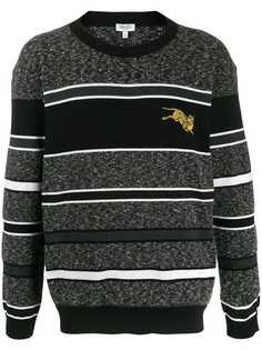 Kenzo striped tiger motif jumper