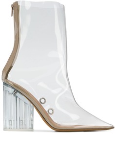 Yeezy block heel ankle boots