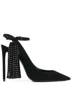 Saint Laurent туфли-лодочки с заостренным носком и кисточками