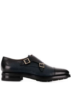 Santoni лоферы с пряжками