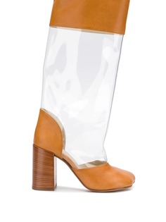 Mm6 Maison Margiela сапоги с прозрачными панелями