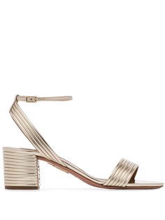 Aquazzura босоножки Sundance 50 в рубчик