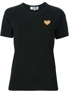 Comme Des Garçons Play футболка с вышивкой в форме сердца