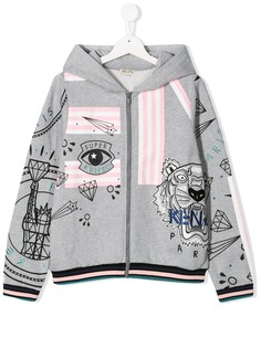 Kenzo Kids худи Super Kenzo на молнии