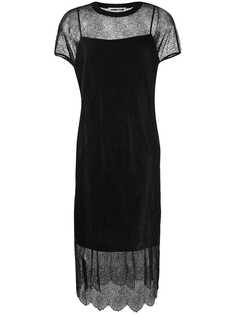 McQ Alexander McQueen кружевное платье-комбинация