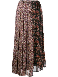 Junya Watanabe юбка с цветочным принтом