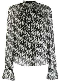 Diane von Furstenberg двухцветная блузка
