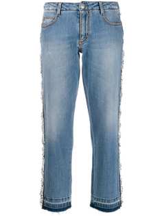 Ermanno Scervino укороченные джинсы с кружевом