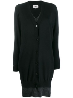 Mm6 Maison Margiela многослойное трикотажное платье