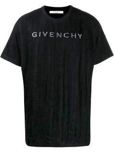 Givenchy футболка с вышитым логотипом