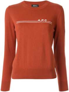 A.P.C. джемпер Eponymous с логотипом