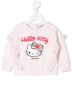 Monnalisa толстовка Hello Kitty с оборками