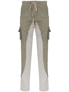 Greg Lauren спортивные брюки с карманами карго и вставками