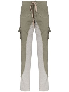 Greg Lauren спортивные брюки с карманами карго и вставками