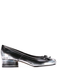 Maison Margiela лоферы с эффектом металлик