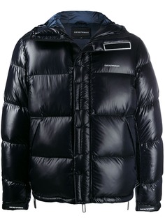Emporio Armani пуховик с капюшоном