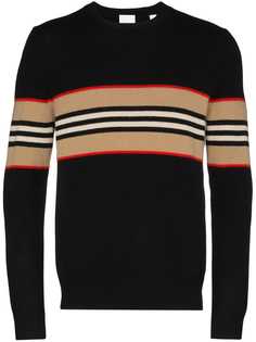 Burberry кашемировый свитер в полоску Icon Stripe