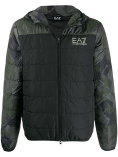 Ea7 Emporio Armani пуховик с логотипом