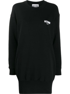 Moschino платье-толстовка с логотипом