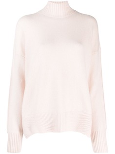 Allude джемпер с высоким воротником в рубчик