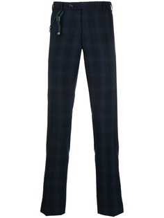 Berwich клетчатые брюки со шнурком