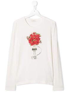 Monnalisa футболка с принтом