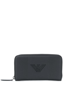 Emporio Armani кошелек с круговой молнией и логотипом