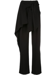 Chloé tie waist straight trousers