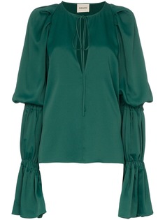 Khaite Cortez flared-sleeve blouse