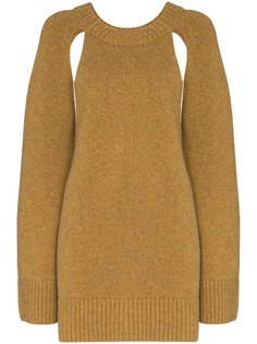 Khaite Liz cutout knit cashmere jumper