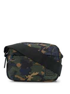 Ganni camo cross body bag