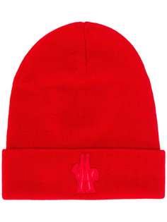 Moncler Grenoble logo embroidery beanie