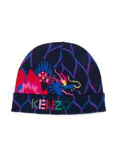 Kenzo Kids logo print beanie