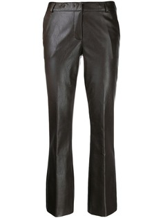 Kiltie textured cropped trousers
