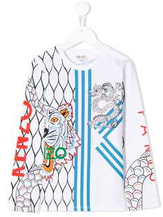 Kenzo Kids толстовка с принтом