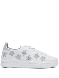 Chiara Ferragni crystal stars sneakers
